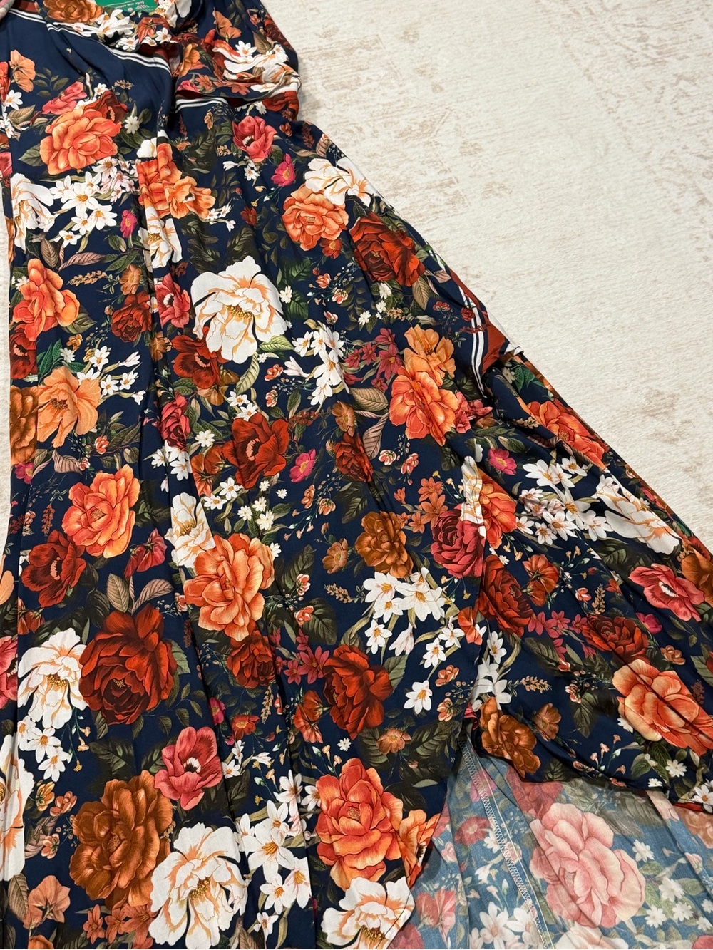 FARM Rio Floral Off Shoulder High Low Maxi Dress Size Large (G) - Picture 2 of 10